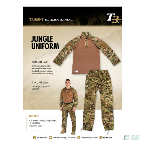 T3 Jungle Uniform- Bottom-T3-S8 Products Group