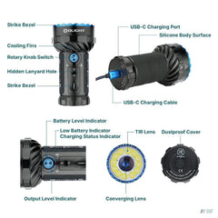 Olight Marauder 2-14000 Lumens High Intensity LED Large Torch-Olight-S8 Products Group