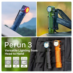 Olight Perun 3 Versatile Led Rechargeable Head Torch from Head to Hand-Olight-S8 Products Group
