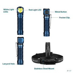 Olight Perun 3 Versatile Led Rechargeable Head Torch from Head to Hand-Olight-S8 Products Group