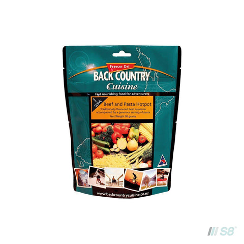 Back Country Cuisine Beef & Pasta Hotpot-BCC-S8 Products Group