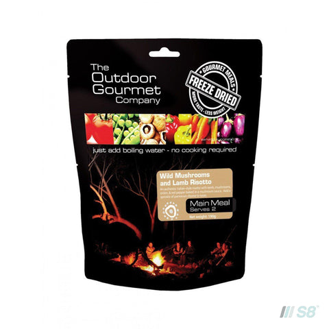 OGC WILD MUSHROOM & LAMB RISOTTO-Outdoor Gourmet Company-S8 Products Group