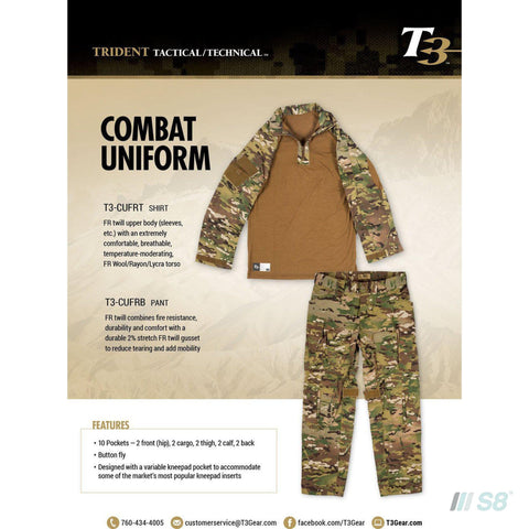 T3 Fire Fire Resistant Combat Uniform Top-T3-S8 Products Group
