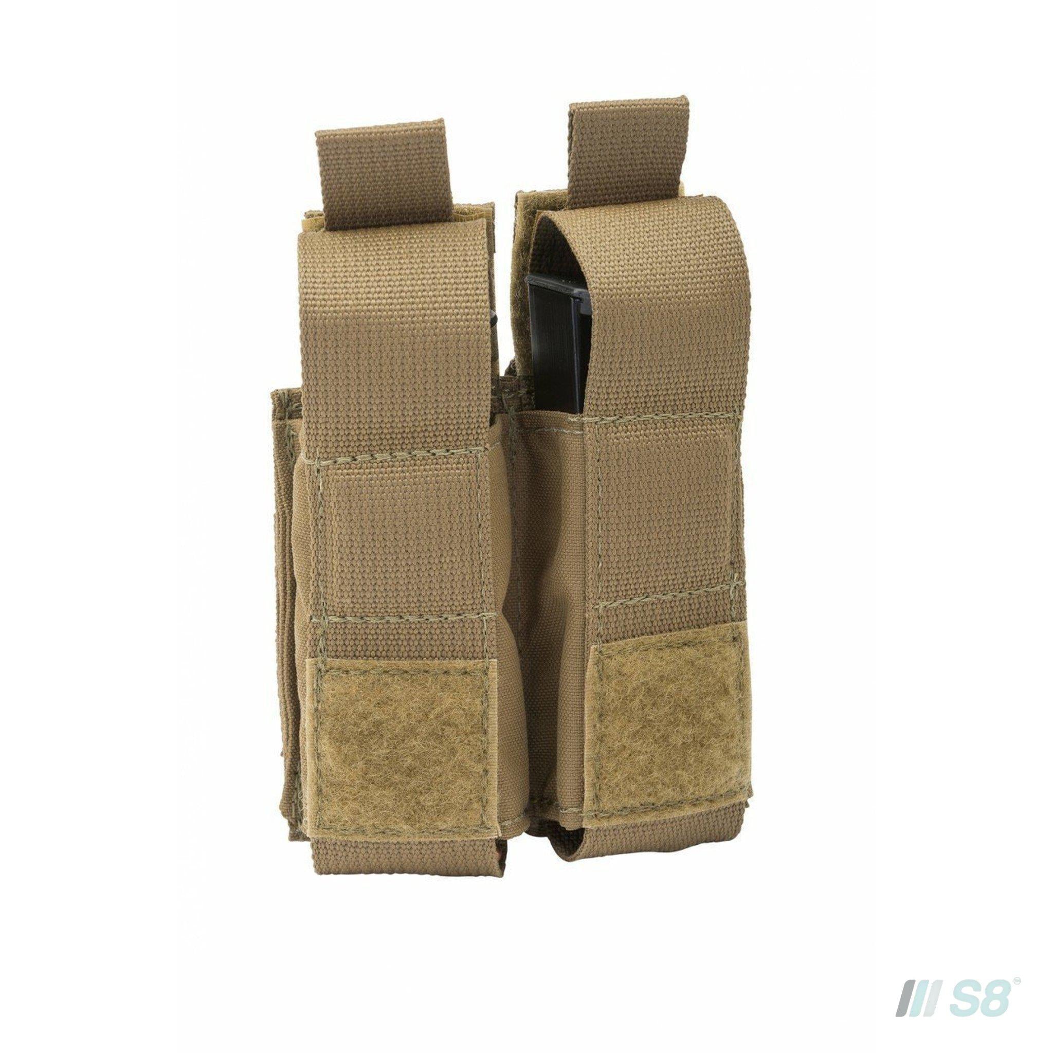 T3 Magnet Double Pistol Mag Pouch + Flap (2)-T3-S8 Products Group